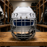 Hockey Helmet with Face Guard Comfortable Safeguarding Headgear Chin Straps