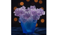 Colored Glass Blossom Vase Gift Box Included Blossom Arrangement Sculpture Fade