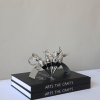 Modern Luxury Metal Wine Rack Animal Figurine Decoration