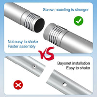 GEN 2 Stainless Steel Outdoor Ground Insert Stand Signal Support Frame Spliceable Steel Tube V2 Rack