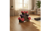 Three-Tier Dumbbell Rack Space-Saving Dumbbell Rack Stand Low-Profile for Workout Room