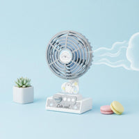 Cartoon Penguin Fan 3 Speed Settings Mini Desk Fan Cute Design for Bedroom, Kids
