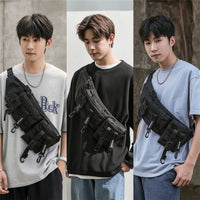 Utility Chest Pack with Strapping Adjustable Chest Rig Bag Handsunrestricted Compact for Commuting