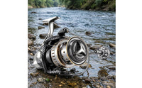 Saltwater Rotating Reel Round Knob Metal Fishing Reel Carbon-Fiber Appearance