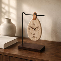 Wooden Tabletop Timepiece Decorative Home Decor Item Vintage Design