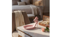 3D Printed High Heel Jewelry Tray Multi-Functional Storage High Heel Decor Tray Lightweight Spike Heel Trinket Dish Space-Saving for Dressing Table