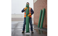 4 Pieces Heavy-Duty Canvas Sandbag with Drawstring Strong Flood Protection Sandbag Tube Empty Flood Barrier Bag Abrasion-Resistant for Homeowners