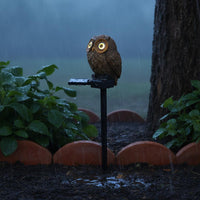 Owl Garden Stake Light Weather Resistant Solar Owl Light Waterproof for Yard