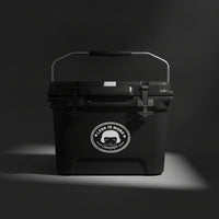 Heavy-Duty Portable Cooler with Drain Plug Lightweight Portable Hard Cooler Easy to Carry Hard Shell Ice Chest Airtight for Camping, Road Trips