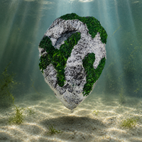 Artificial Moss Floating Rock Aquarium Ornament