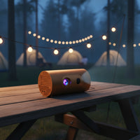 Mini Projector Compact Portable Display Device Cylindrical for Movie Night