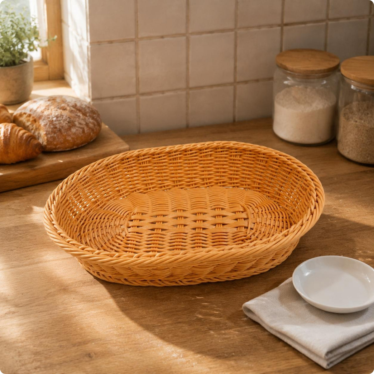 Bread Basket Tray Multipurpose Home Storage Rustic