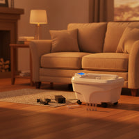 Wheeled Electric Foot Bath Basin Heated Foot Bath with Wheels Portable for Home, Salon