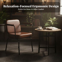 Upholstered Industrial Armchair Skin-Friendly Textile for Office, Bedroom