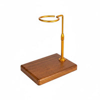Wood Base Coffee Dripper Holder Aluminum Alloy Bracket Pour over Coffee Stand