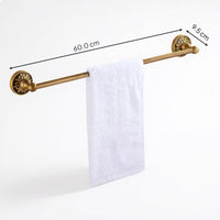European wall-mounted antique aluminum towel rack organizer