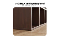 Multi-Functional Double-Sided Cubby storage shelving unit cubby layout Layout Low height Console Cabinet Openrear design Room Partition sturdy Duty for Apartment Dwellers, Interior Design aficionados, Homeowners, Entryway, Study, Bedroom
