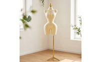 Mannequin Torso with Stand Sturdy Dress Form with Base Portable Manikin for Boutiques