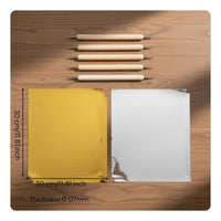 Embossing Foil Sheet Versatile Double-Sided Foil Paper Easy to Shape for Artists