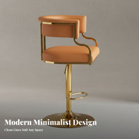 Adjustable Pedestal Bar Stool Modern Minimalist Design Adjustable rotating Stool