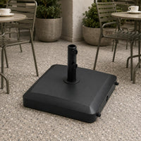 Patio Umbrella Base Square Wheeled Umbrella Base Wheels Outdoor Accessory