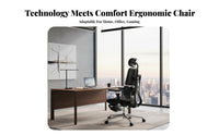 High-Rear Rolling Chair Adjustable Support Ergonomic High-Rear Mesh Recliner 360-Degree Rotate Reclining Function