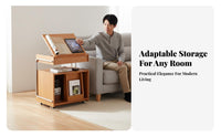 Rolling Sofa Trolley on Wheels Multi-Tier Rolling Cart Space-Saving Multifunctional for Homeowners, Small Areas, Bedroom
