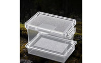 Mealworm Sifting Container Easy to Clean Multi-Layer Keeper Ventilated Live Food Box for Reptile Owners, Outdoor Observation