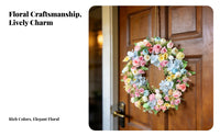 Artificial Flower Wreath Lifelike Flowers Flower Hydrangea Wreath Farmhouse Easter Decor Giftable Holiday Decoration Handmade