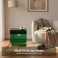 Clear Acrylic Cabinet Transparent Design Nightstand Light Luxury for Dorm Room