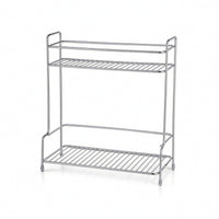 Countertop Storage Rack Stainless Steel Shelf Organizer for Lavatory Counter