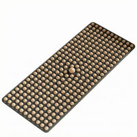 Wooden Foot Massage Mat Black Base Health Accessory Textured