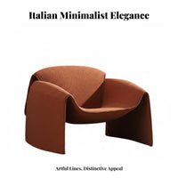 Minimalist Aesthetic clawdesign Armchair Sculptural Form Lounge Chair Ergonomic spinerest Indoor Seating high-resilience Foam padding for Design lovers, Interior Designers, Living Room, Bedroom, Reception Area, not in stockice