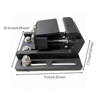 Adjustable Roof Rack Mounting Bracket Matte Black Roof Bar Clamp Slotted Base Roof Rack Bracket Metal Fasteners