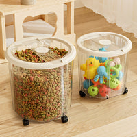 Sealed Rice Storage Container with Lid, Food-Grade Plastic, 10L+, Modern Simple Style