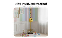 Rolling Clothes Rack with Basket Freestanding Design kids' Dress-up Rack