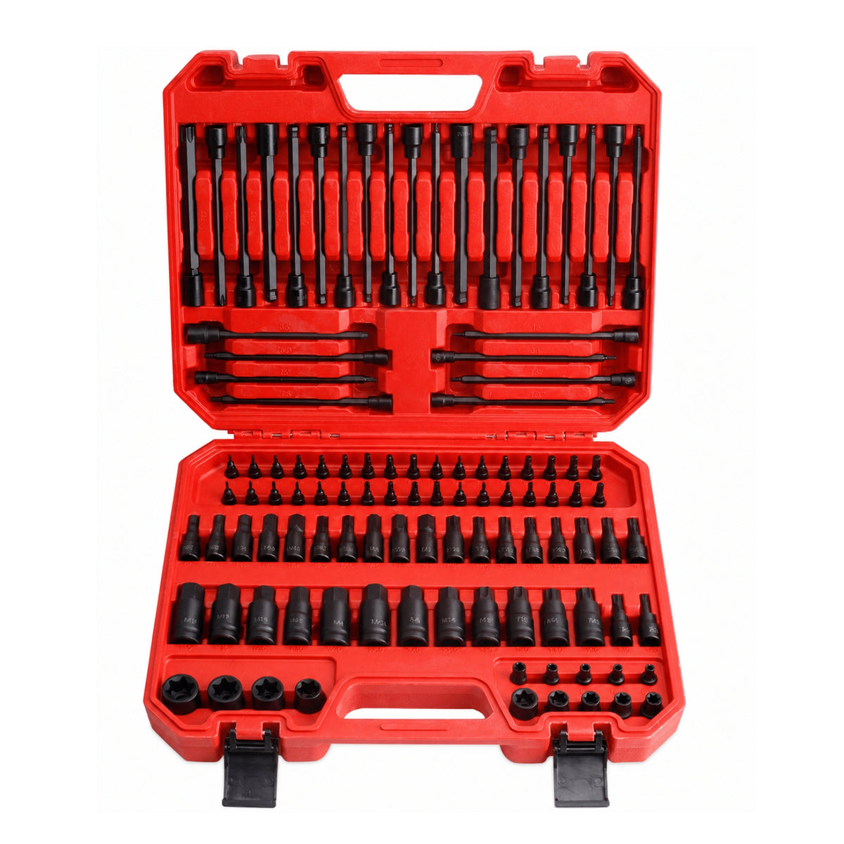 107 Pieces Screwdriver Bit Set with Case Secure Screwdriver Bit Set with Storage Case Sturdy Tools for Garage