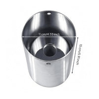 Perforated Golf Cup Brushed Metal Golf Cup Cylindrical