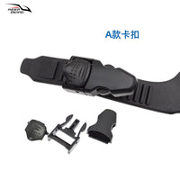 A款水肺潜可替换快卸脚蹼带TPR多规格可调开跟蛙鞋带脚蹼固定带扣