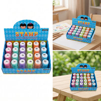 24 Pieces Cylindrical Bug Stamp Pastel Stamp with Bug Design Playful Funny for Pranksters, Teachers, Pranks, Classroom, Office