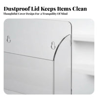 Multicompartment Phone Cabinet Transparent Design vertical surfaceMounted Box Space-Saving