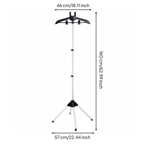 Foldable Garment Steamer Rack Saving Space Foldable Ironing Simple Setup to Set up Floor Standing Ironing Rack for Home