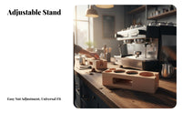 Wooden Espresso Tamping Station Various Sizes Compatible Espresso Tamping Station Portafilter and Tamper Stand Easy to Clean
