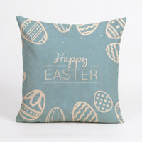 Easter Pillow Cover Holiday Decor Easter Bunny Pillow Cover Seasonal Accent Spring Botanical Pillow Cover for Families, Parents, Bedroom, Armchair
