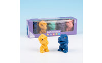 5 Pieces Textured Dinosaur Figure Soft Baby Dinosaur Toy Easy-to-Grip Sensory for Babies, Nursery, Bath Time