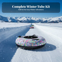 Inflatable Snow Tube Wear-Resistant Winter Sledding Tube Cold Resistance