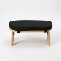 Meditation Stool with Removable Cover Wooden Padded Stretching Bench Compact Meditation Cushion for Meditators, Yogi, Floor Sitting