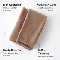 Fleece Lined Tights for Women with High Waisted Thermal Leggings Design, 200G for Cold Weather Winter Warmth, Plus Size Fit