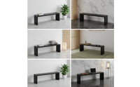 Sleek Dining Bench Space-Saving Backless Bench Stable Furniture Long-Lasting for Apartment