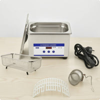 Acoustic Cleaner Cleaner with Basket Digital Acoustic Cleaner Cleaner Machine Stainless Steel for Jewelers, Hobbyists, Home, Workshop